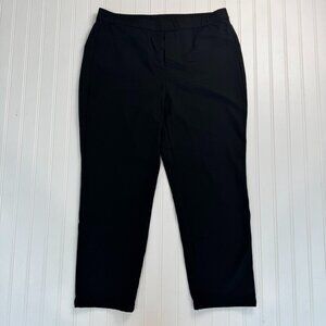 J. Jill Black Ponte Slim Leg Ankle Pants Pull On N30